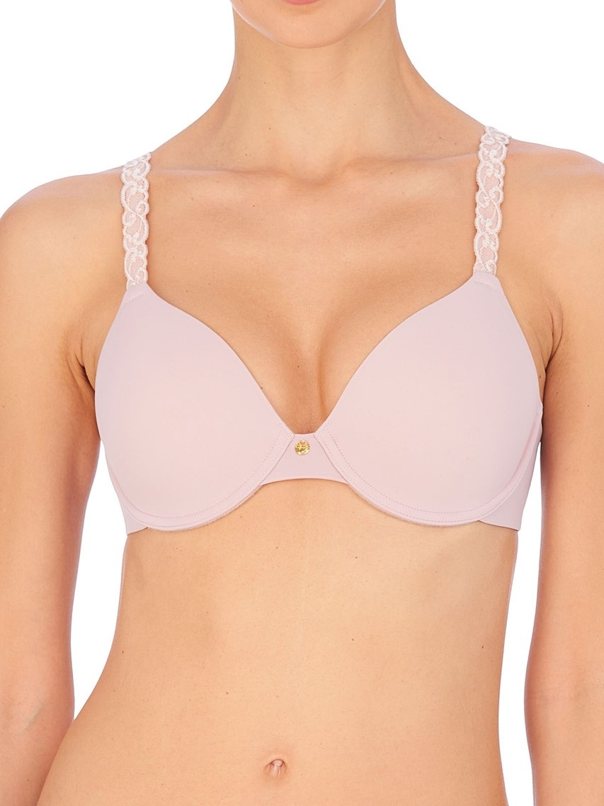 Natori Women's Pure Luxe Push-up Underwire Bra (Cafe, 36C) at
