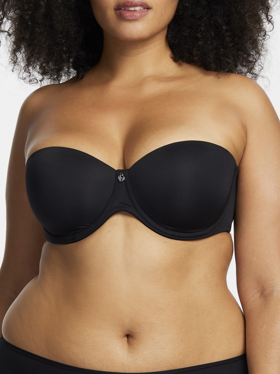 Montelle Women's Soft Foam Cup Wirefree T-Shirt Bra, Black, 36A at