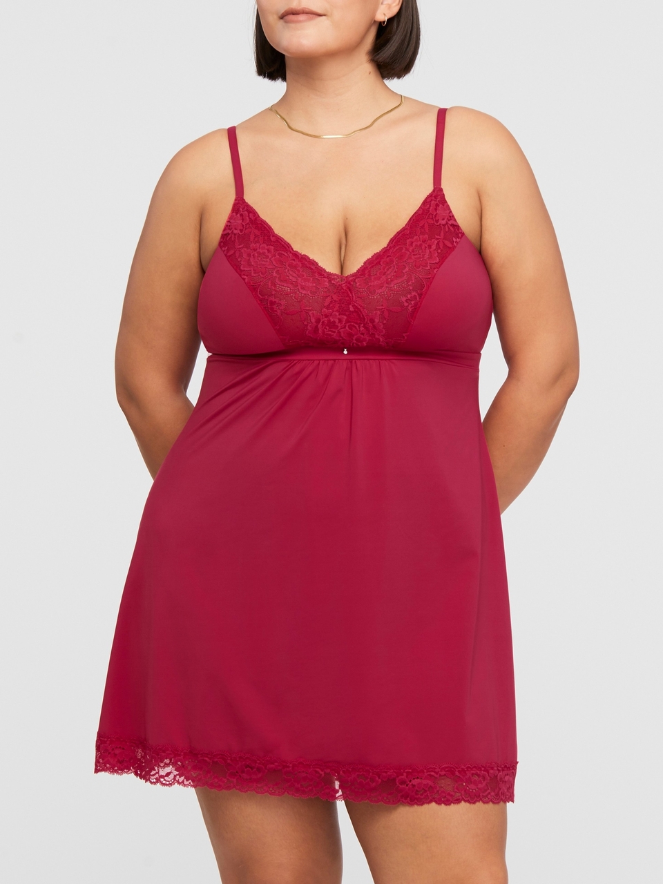 Bust Support Chemise-9394 – The Full Cup